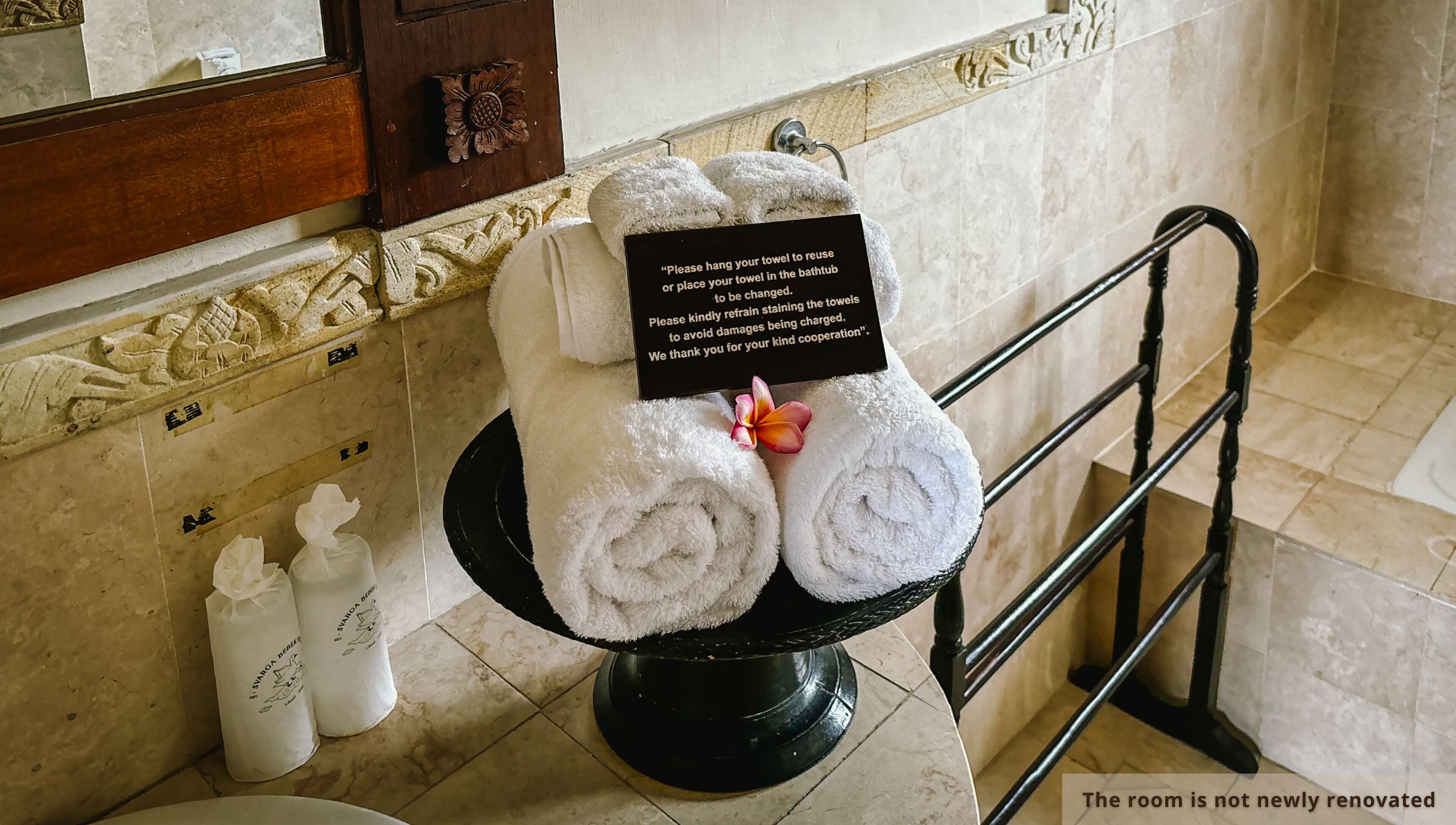 bebek double | bathroom | designer toiletries, hair dryer, slippers, bidet