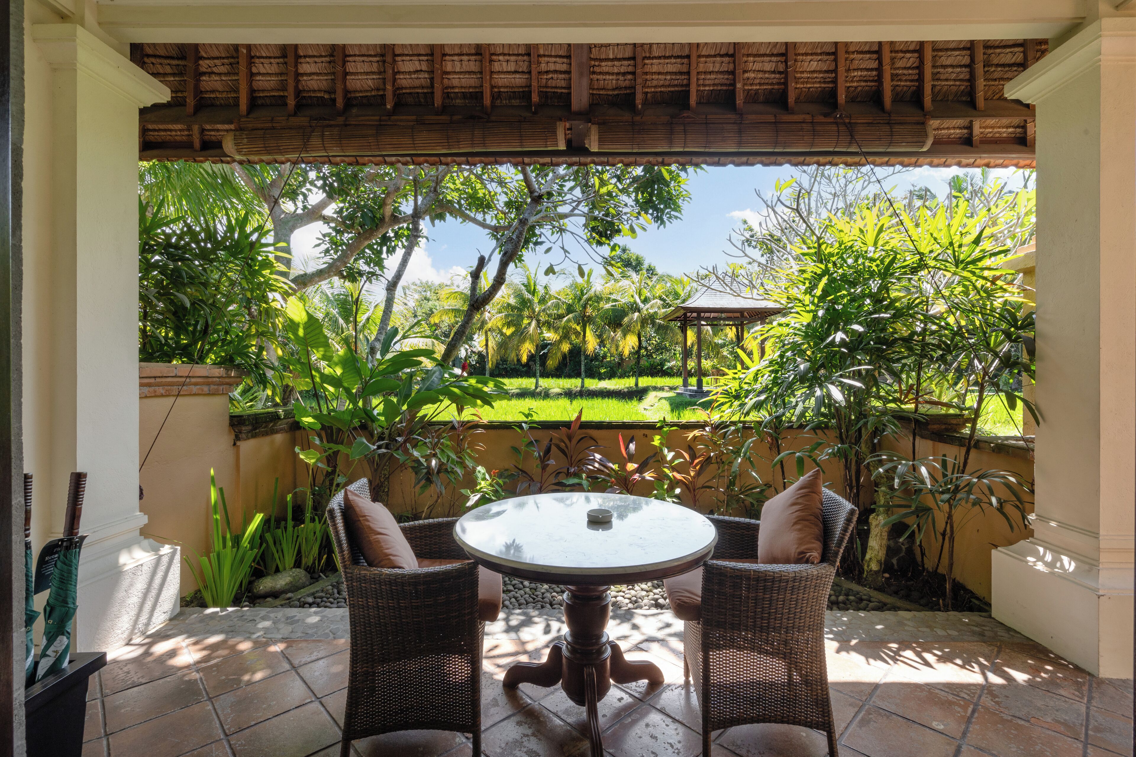 bebek deluxe room, rice paddy view | terrace/patio