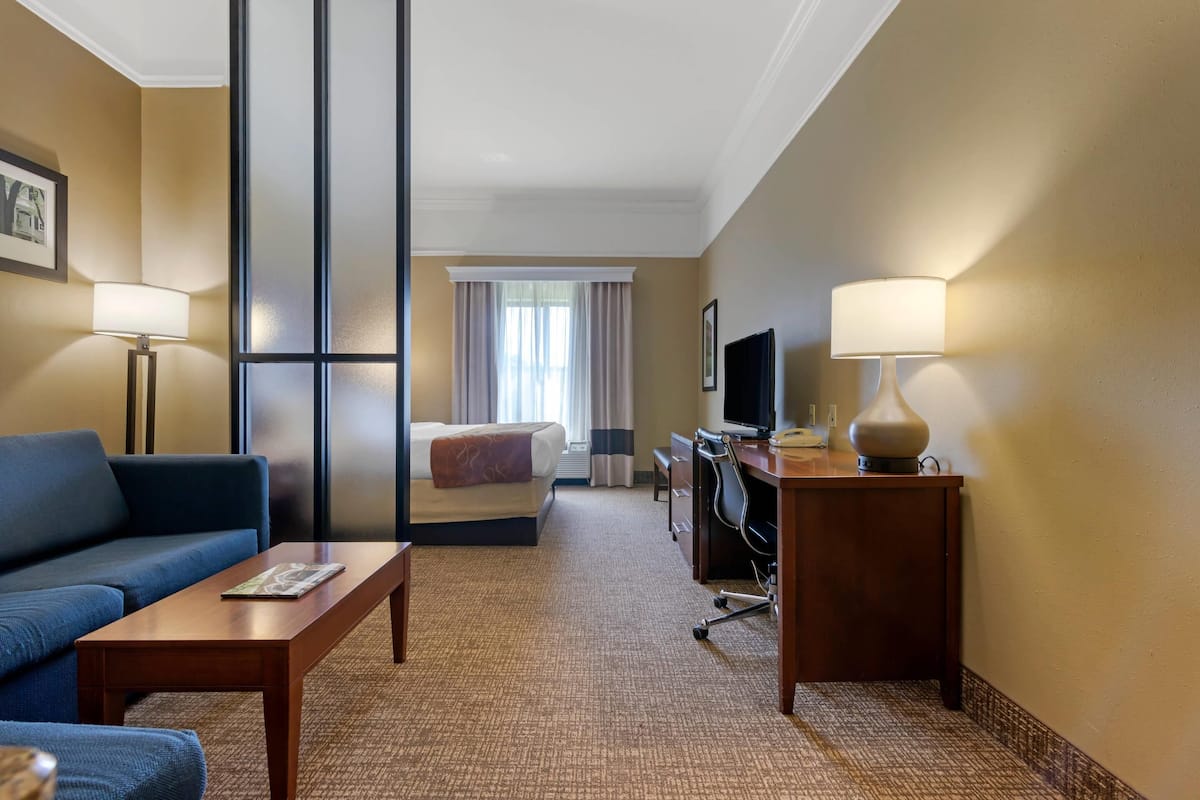 Suite, 1 King Bed with Sofa bed, Non Smoking | Pillow-top beds, desk, laptop workspace, blackout curtains