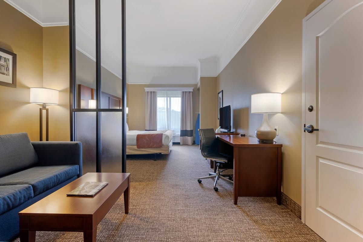 Suite, 1 King Bed with Sofa bed, Accessible, Non Smoking | Pillow-top beds, desk, laptop workspace, blackout curtains