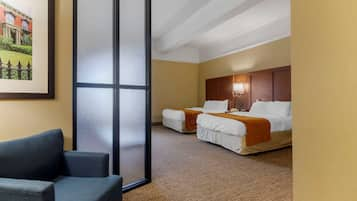 Suite, Multiple Beds, Accessible, Non Smoking | Pillowtop beds, desk, laptop workspace, blackout drapes