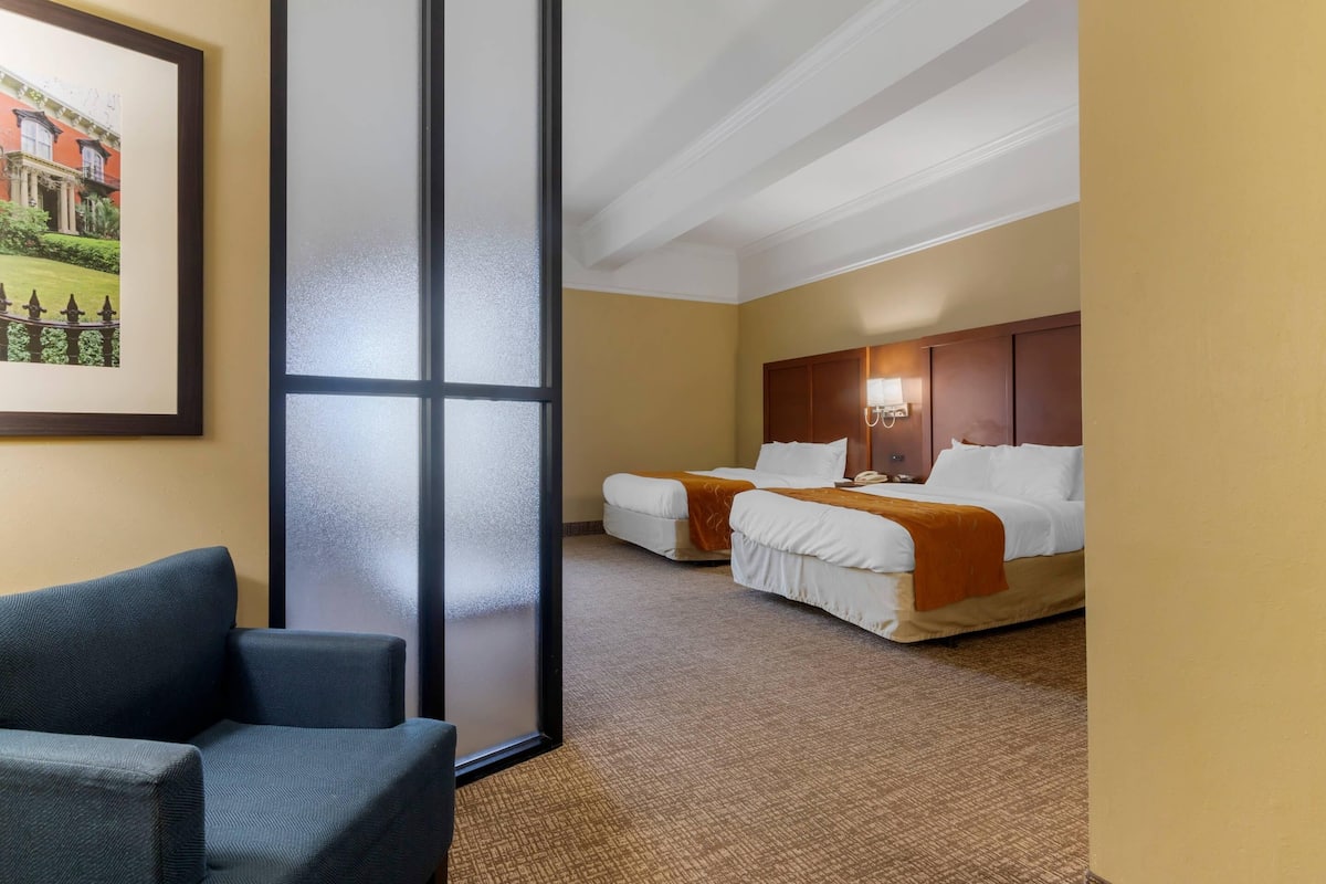 Suite, Multiple Beds, Accessible, Non Smoking | Pillow-top beds, desk, laptop workspace, blackout curtains
