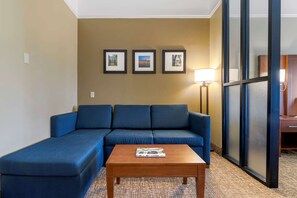 Pillow-top beds, desk, laptop workspace, blackout curtains