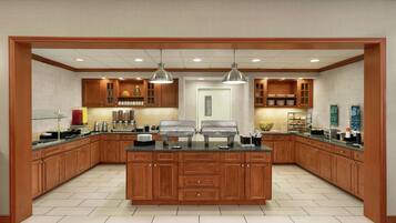 Free daily buffet breakfast