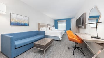 2 Queen Suite Sofa Bed Wet Bar | 1 bedroom, in-room safe, desk, iron/ironing board
