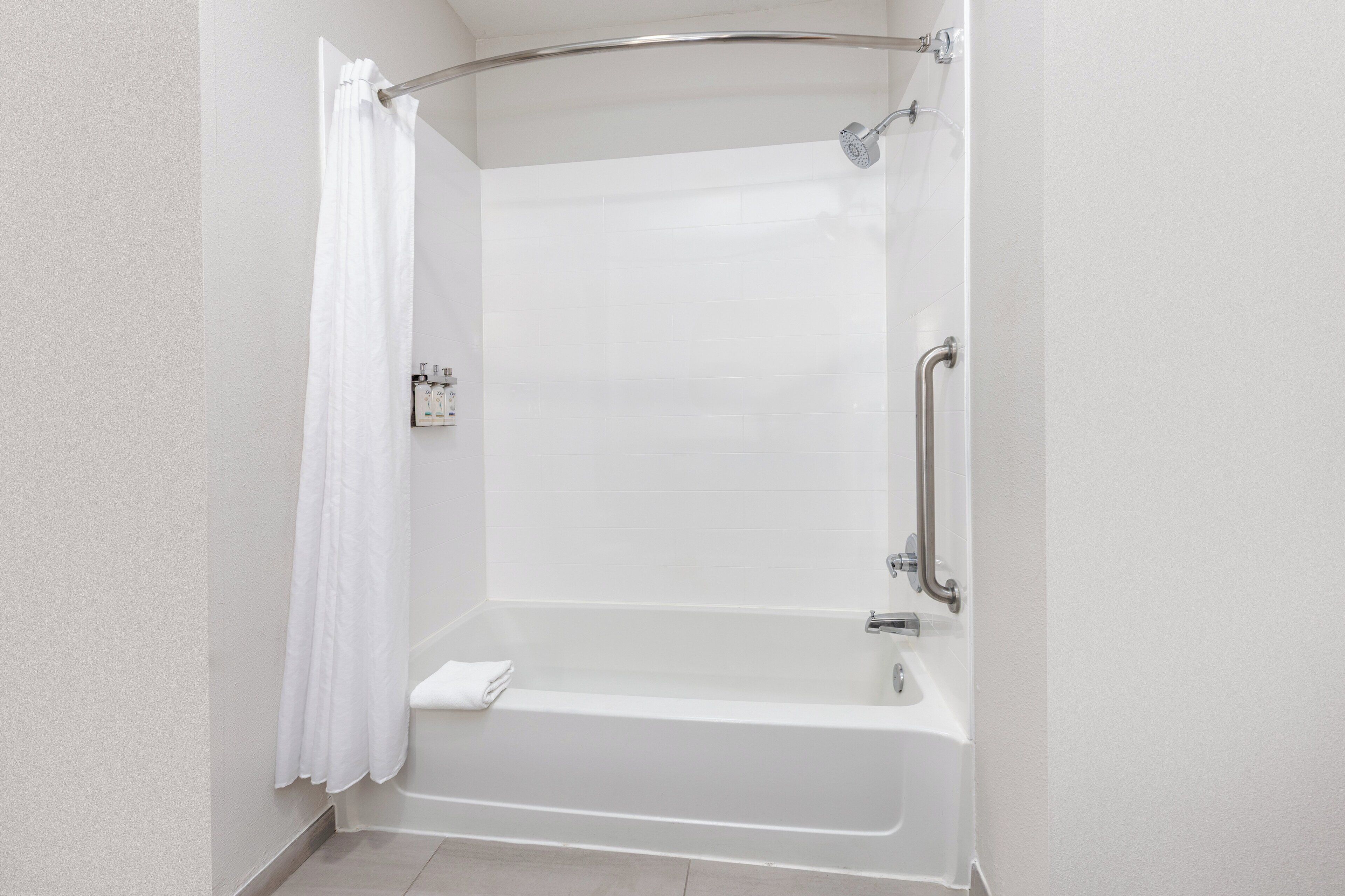 free toiletries, hair dryer, towels