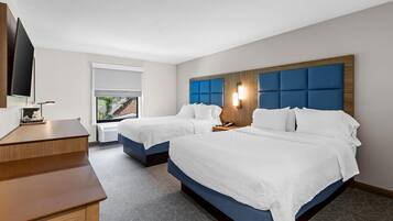 Room, 2 Queen Beds | Free cribs/infant beds, free WiFi, bed sheets, alarm clocks