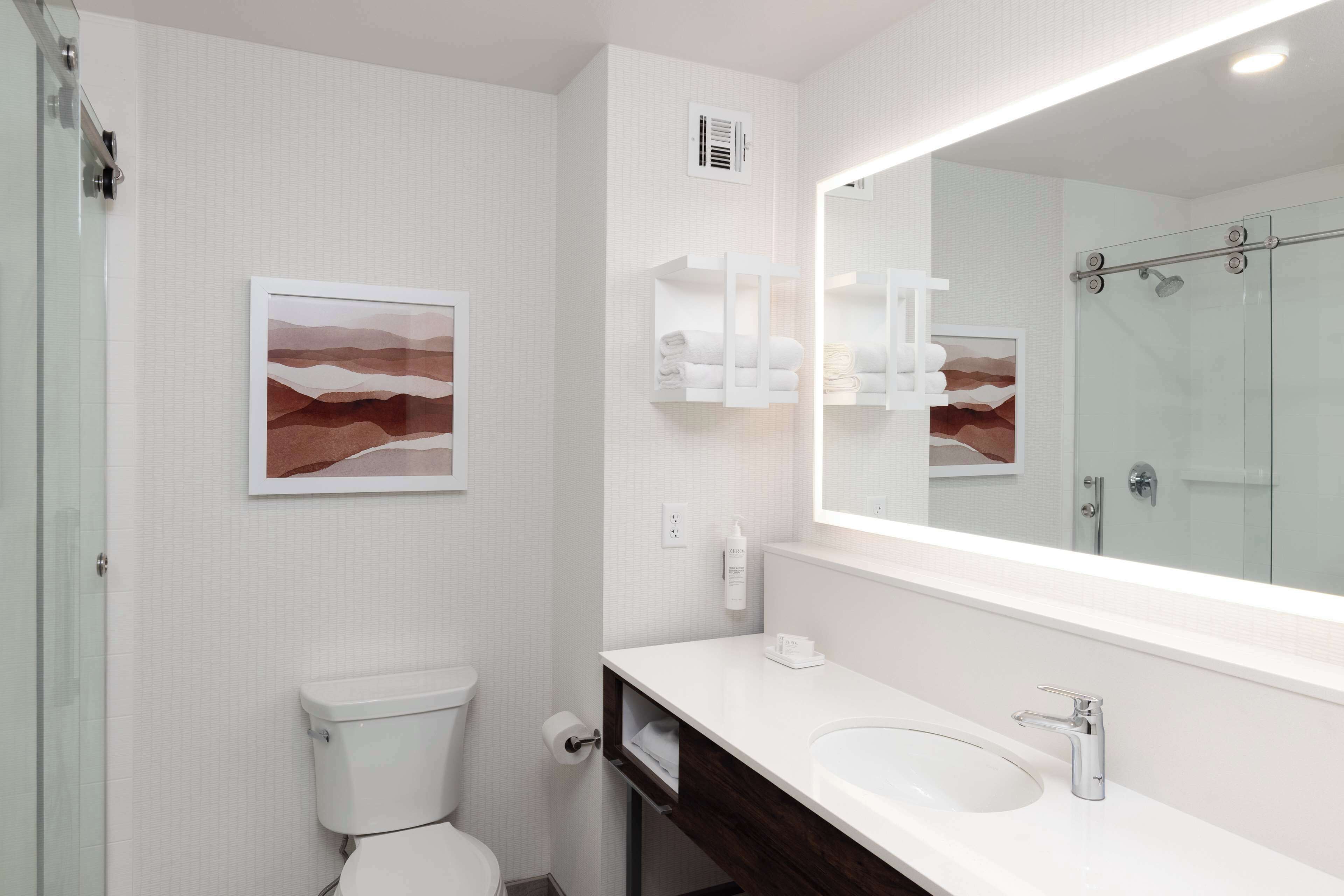 one king bed non smoking | bathroom shower