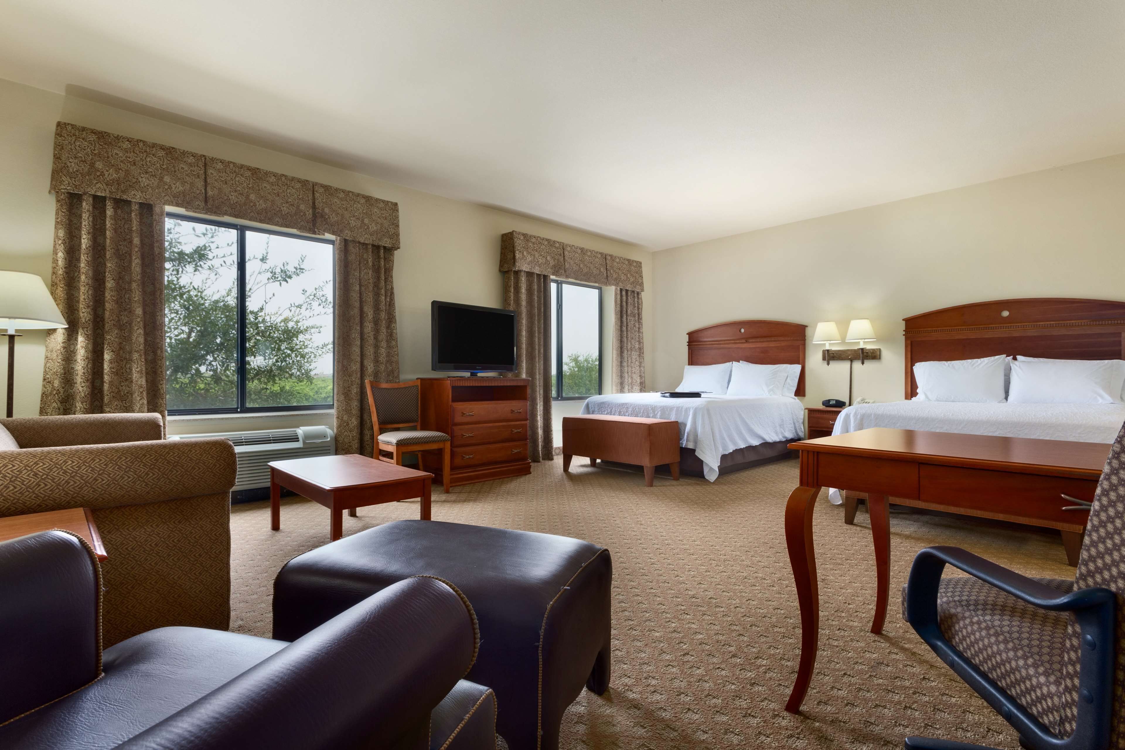 two queens studio suite ns | premium bedding, in-room safe, desk, iron/ironing board