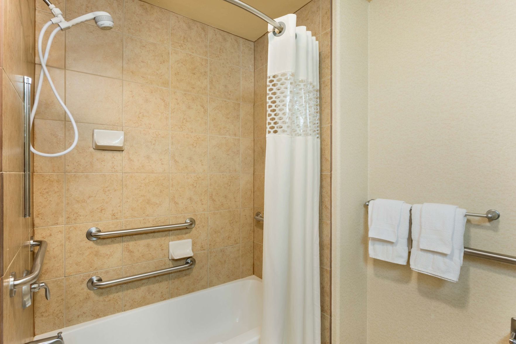 Bathroom | Free toiletries, hair dryer, towels, soap