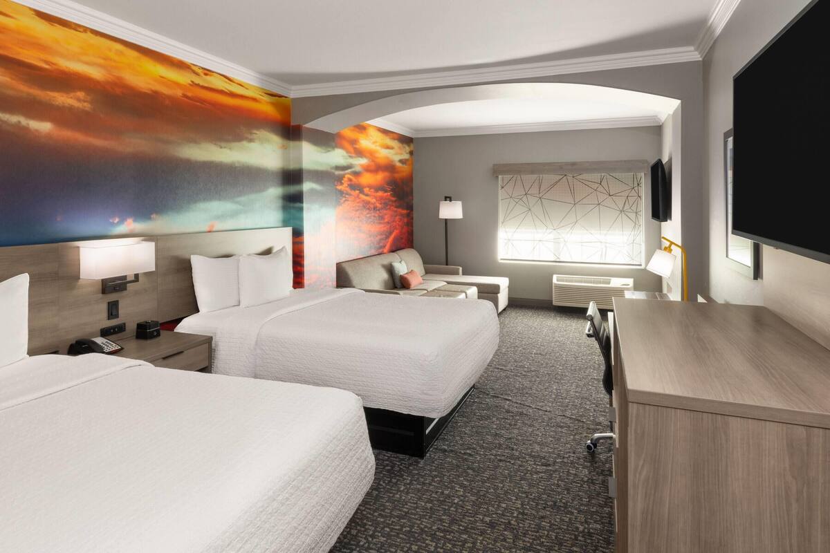 Studio Suite, 2 Queen Beds, Non Smoking | Premium bedding, desk, blackout curtains, iron/ironing board