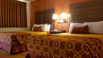 Standard Room, 2 Queen Beds | Desk, laptop workspace, blackout curtains, free WiFi