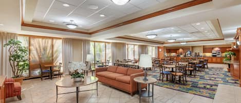 Free daily buffet breakfast