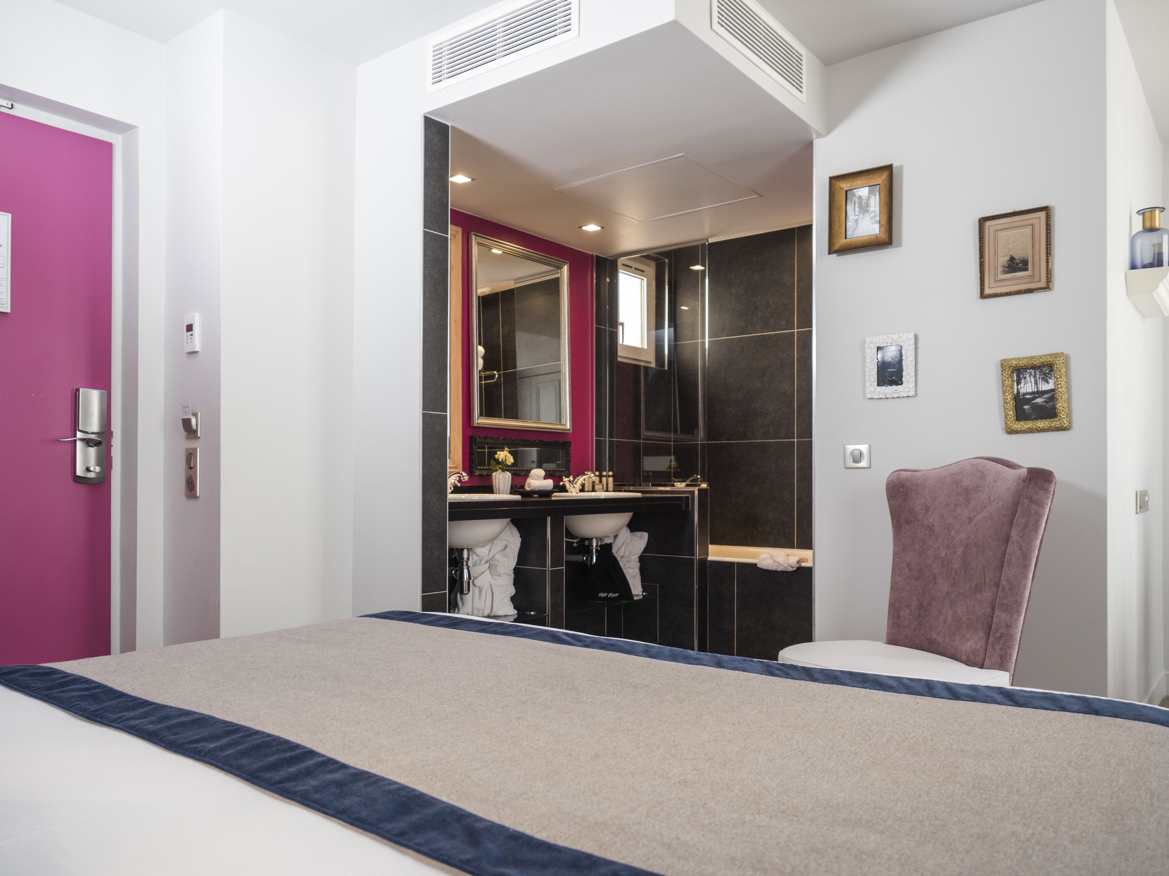 double room | bathroom | designer toiletries, hair dryer, bathrobes, slippers