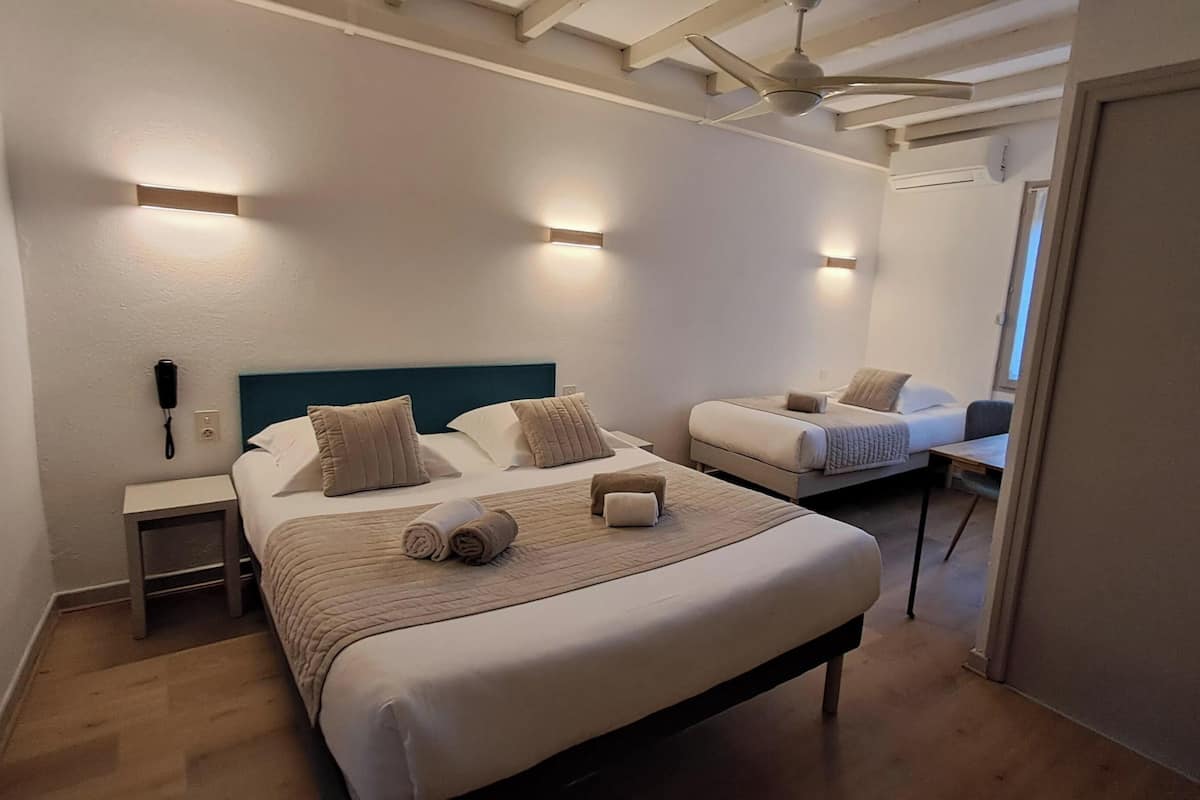 Triple Room | Select Comfort beds, desk, soundproofing, free WiFi