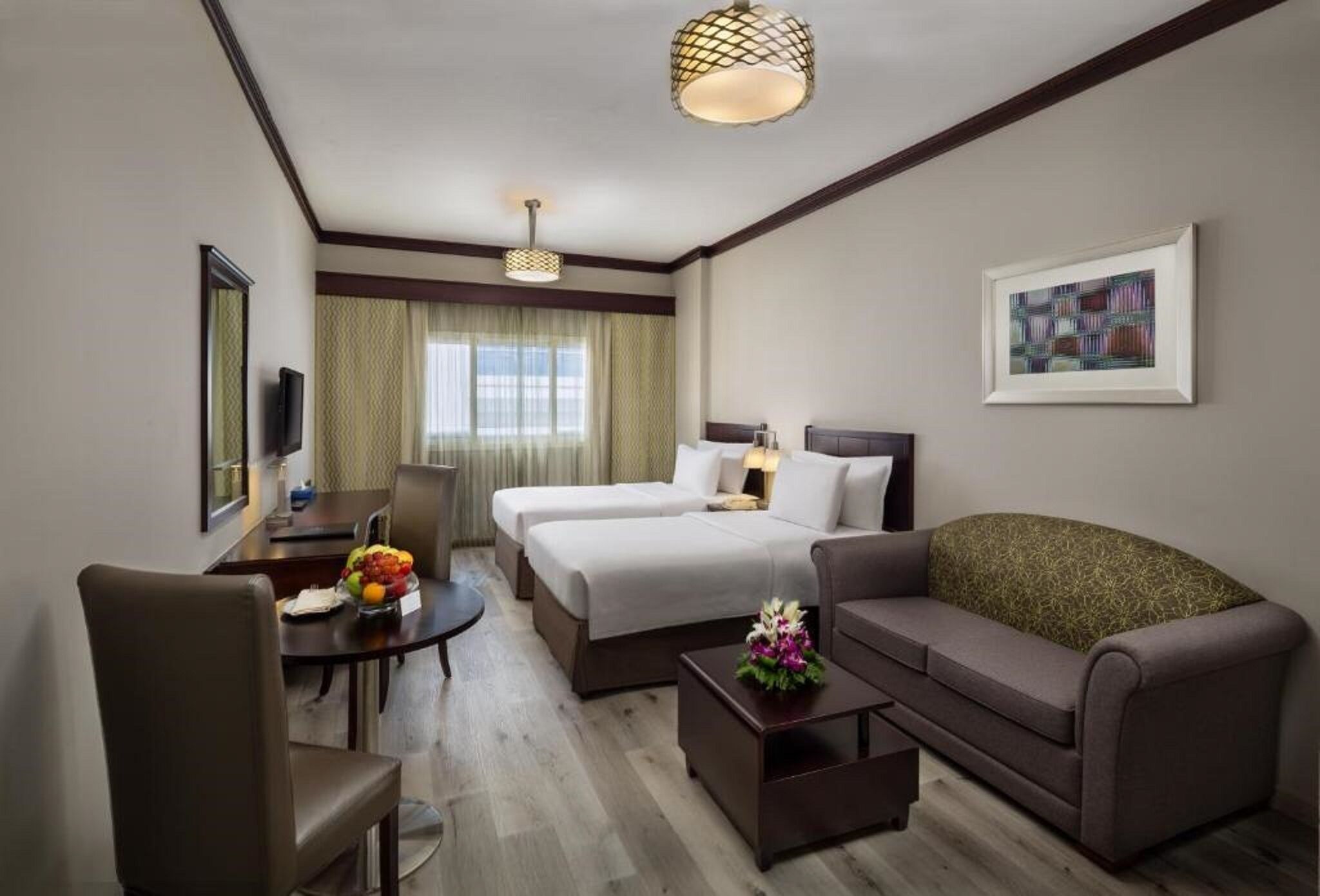 Premium bedding, minibar, in-room safe, desk