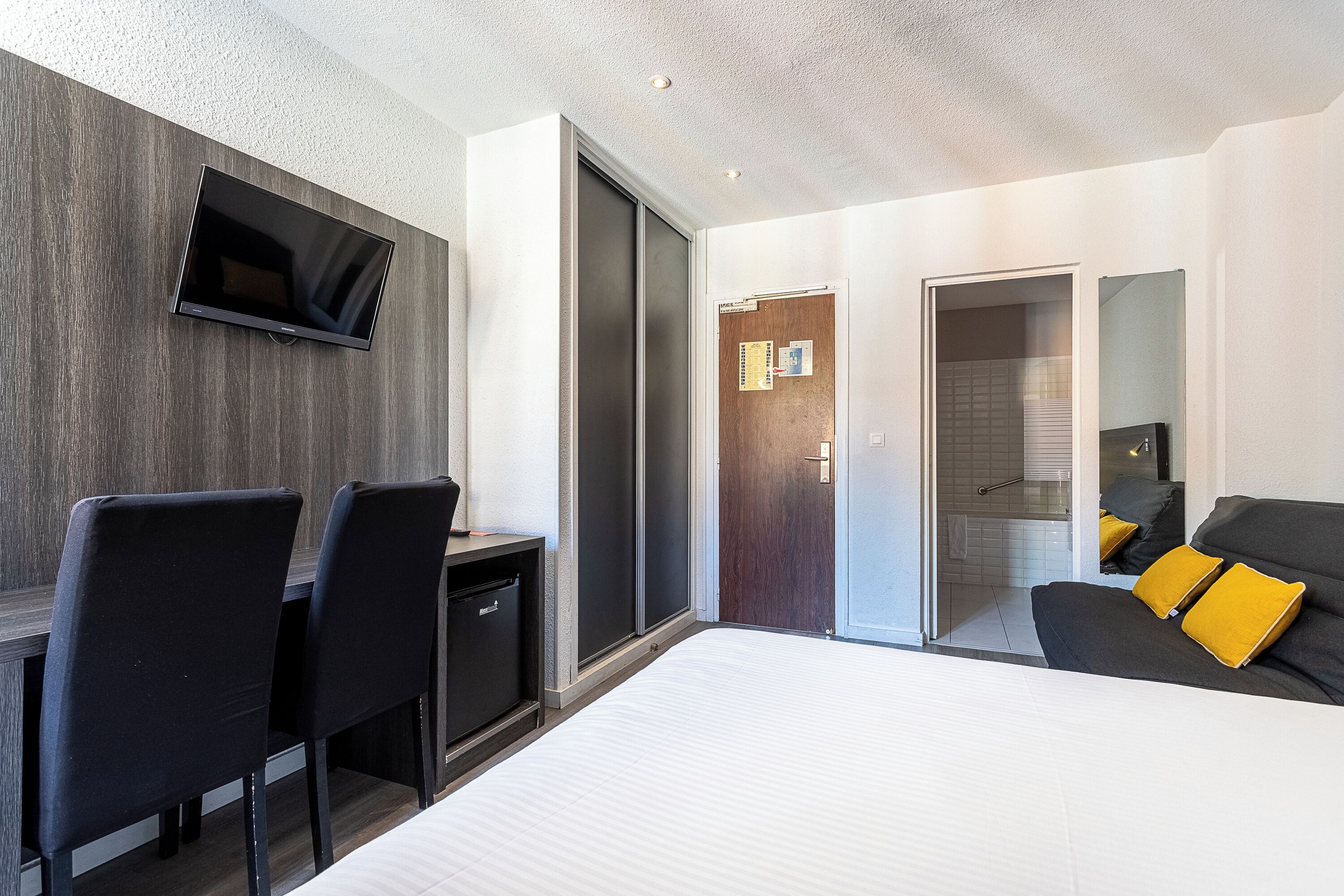 standard triple room - village view | 1 bedroom, minibar, in-room safe, desk