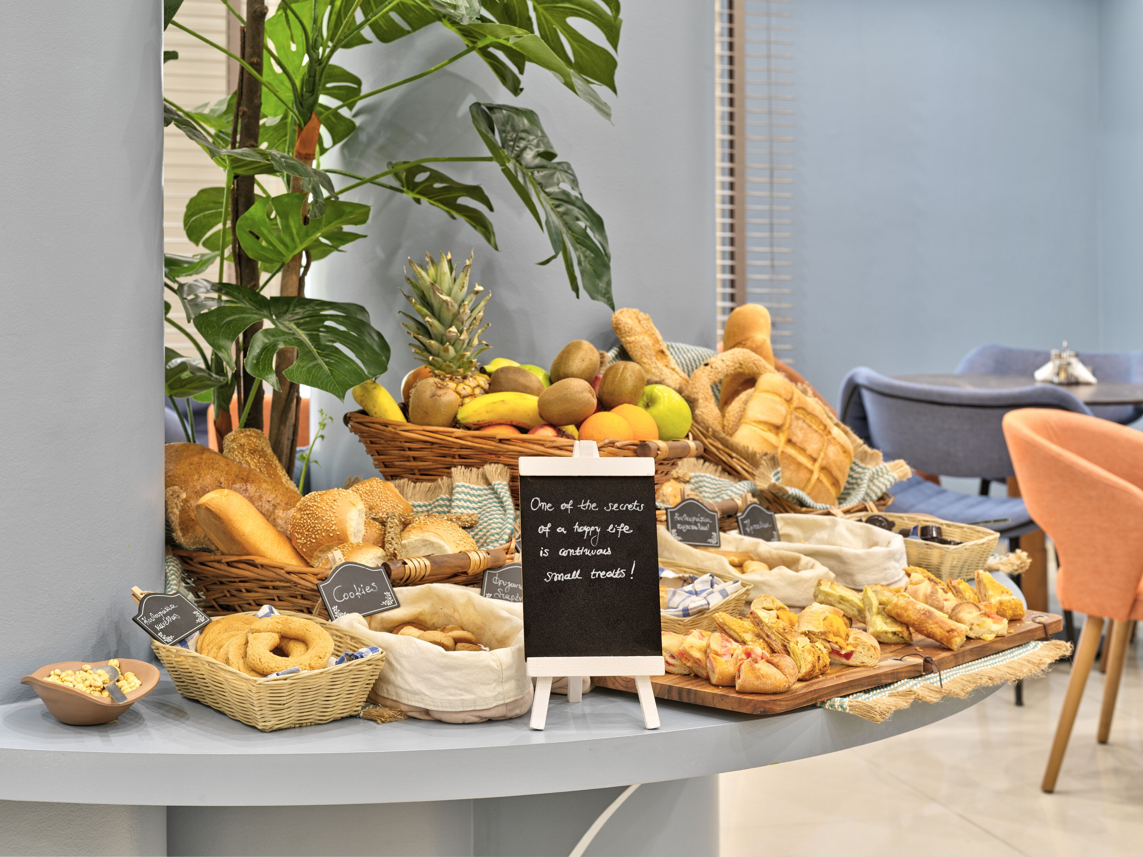 daily buffet breakfast (eur 9 per person)