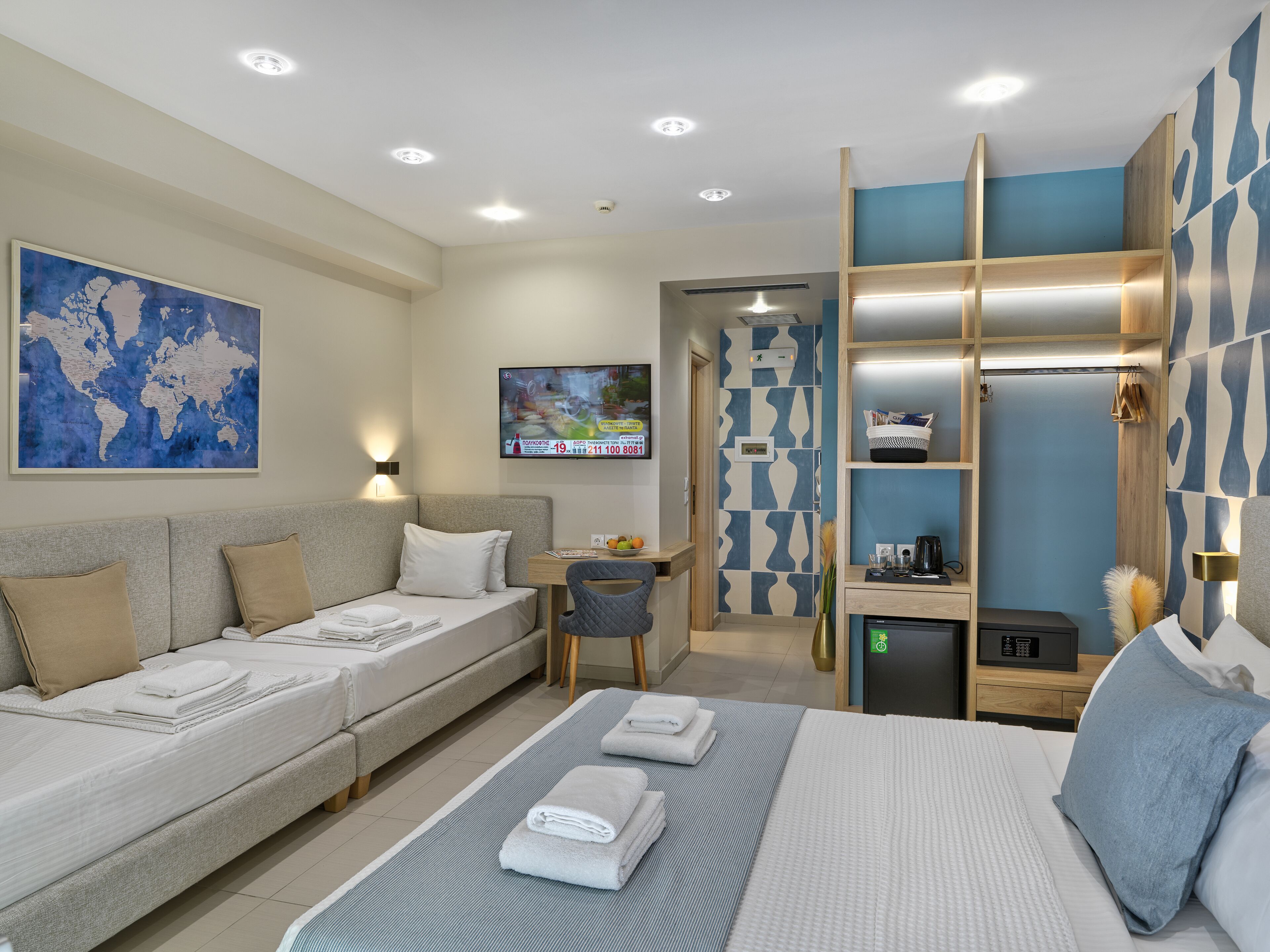 Premium bedding, down duvets, minibar, in-room safe