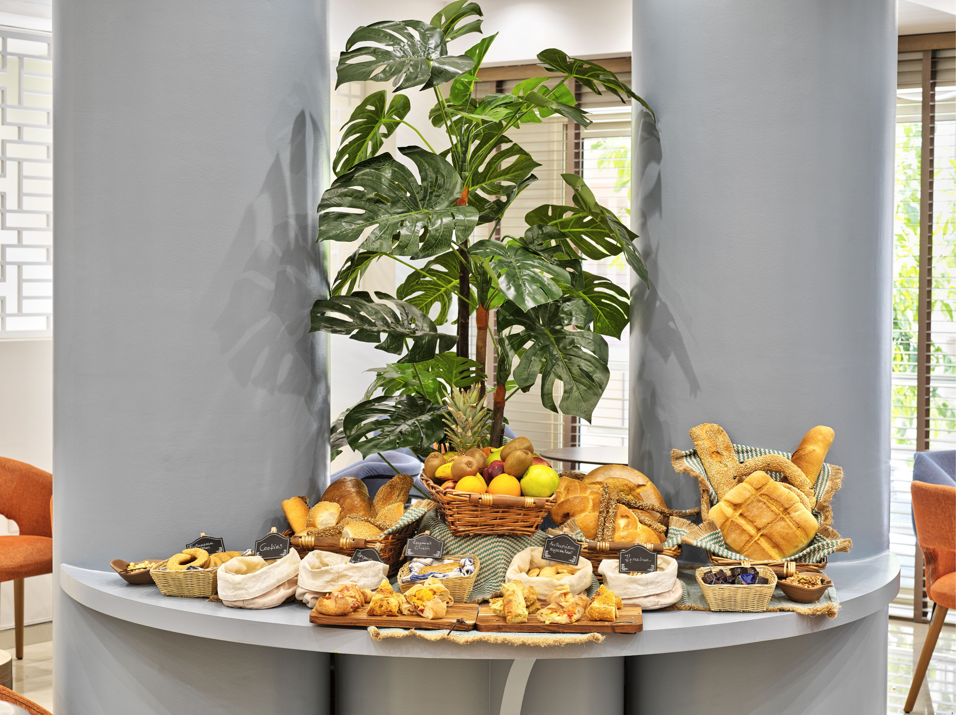 daily buffet breakfast (eur 9 per person)