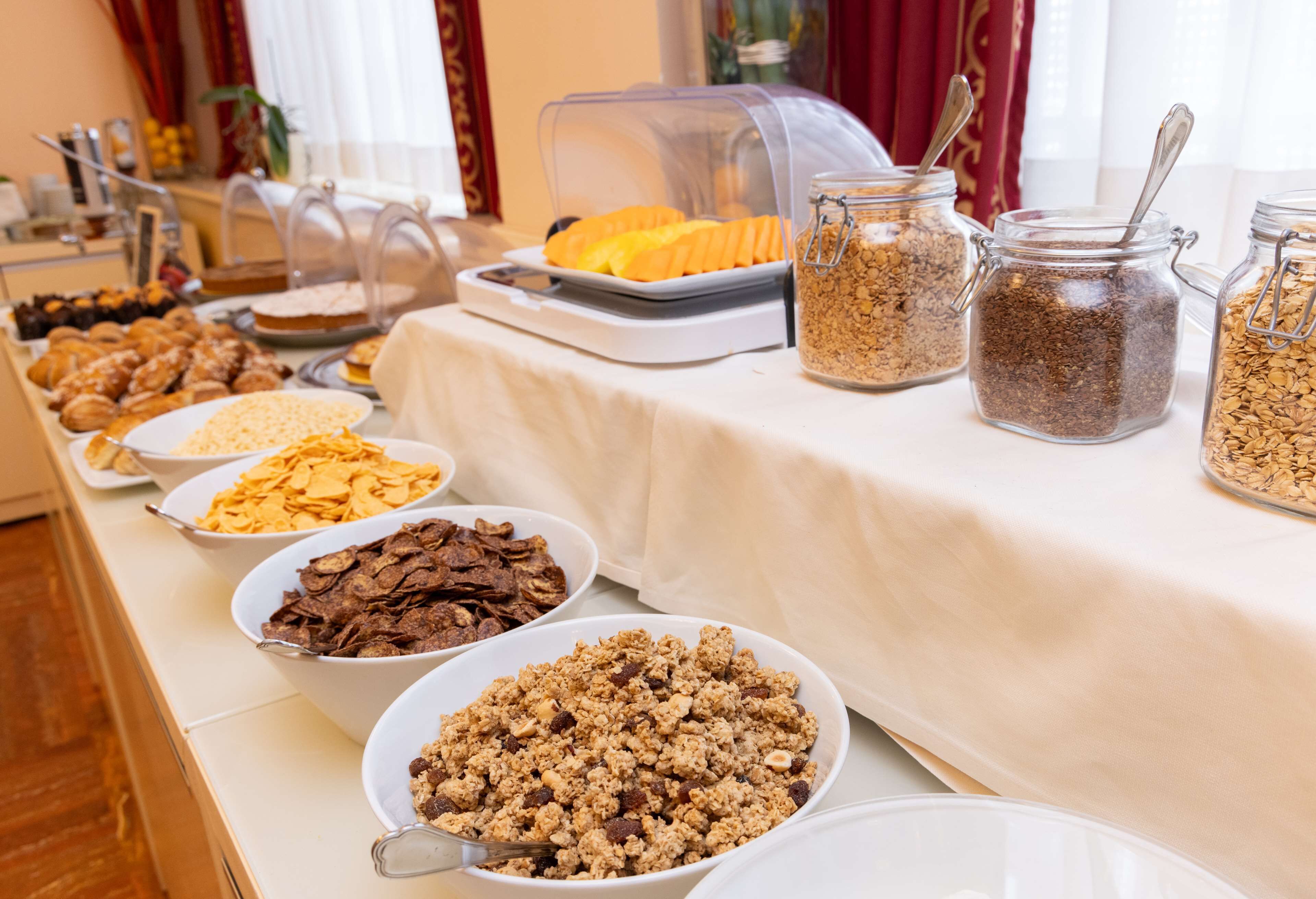 daily buffet breakfast (eur 8 per person)
