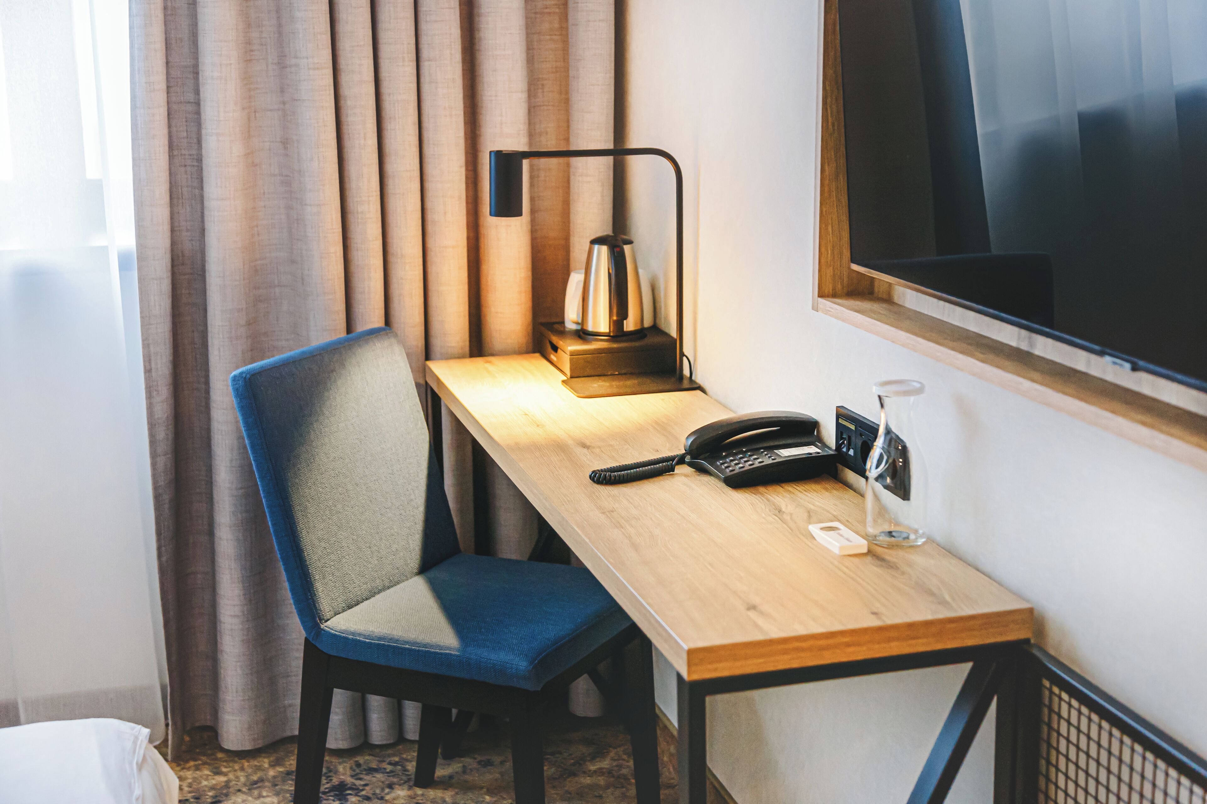 comfort double room | 1 bedroom, in-room safe, desk, iron/ironing board