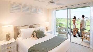 Deluxe Room, 4 Bedrooms, Terrace | In-room safe, desk, laptop workspace, blackout curtains