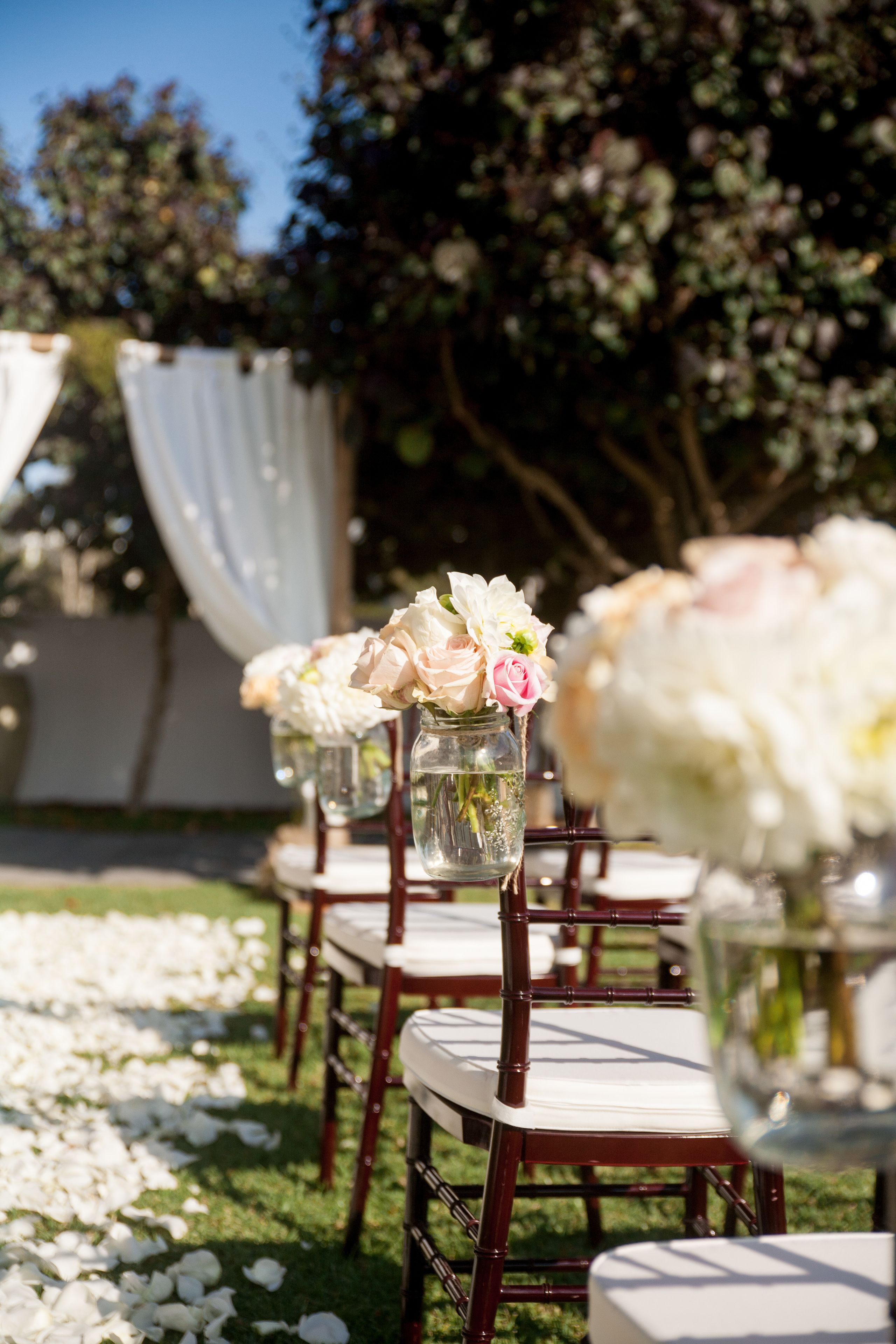 outdoor wedding area