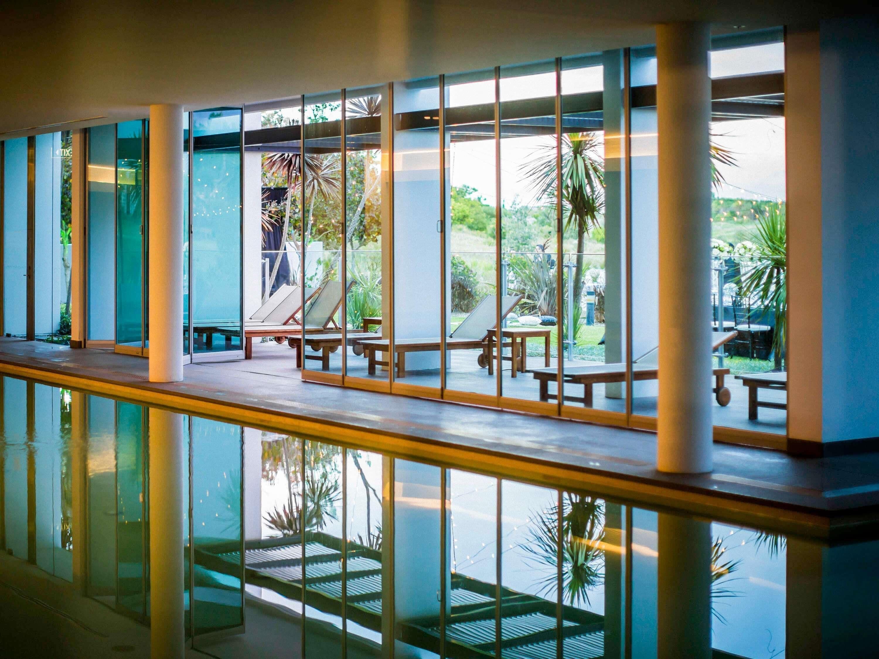 Indoor pool, 2 outdoor pools, pool umbrellas, pool loungers