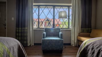 Room, 2 Queen Beds, Non Smoking (Oversized Room) | Desk, laptop workspace, blackout curtains, iron/ironing board
