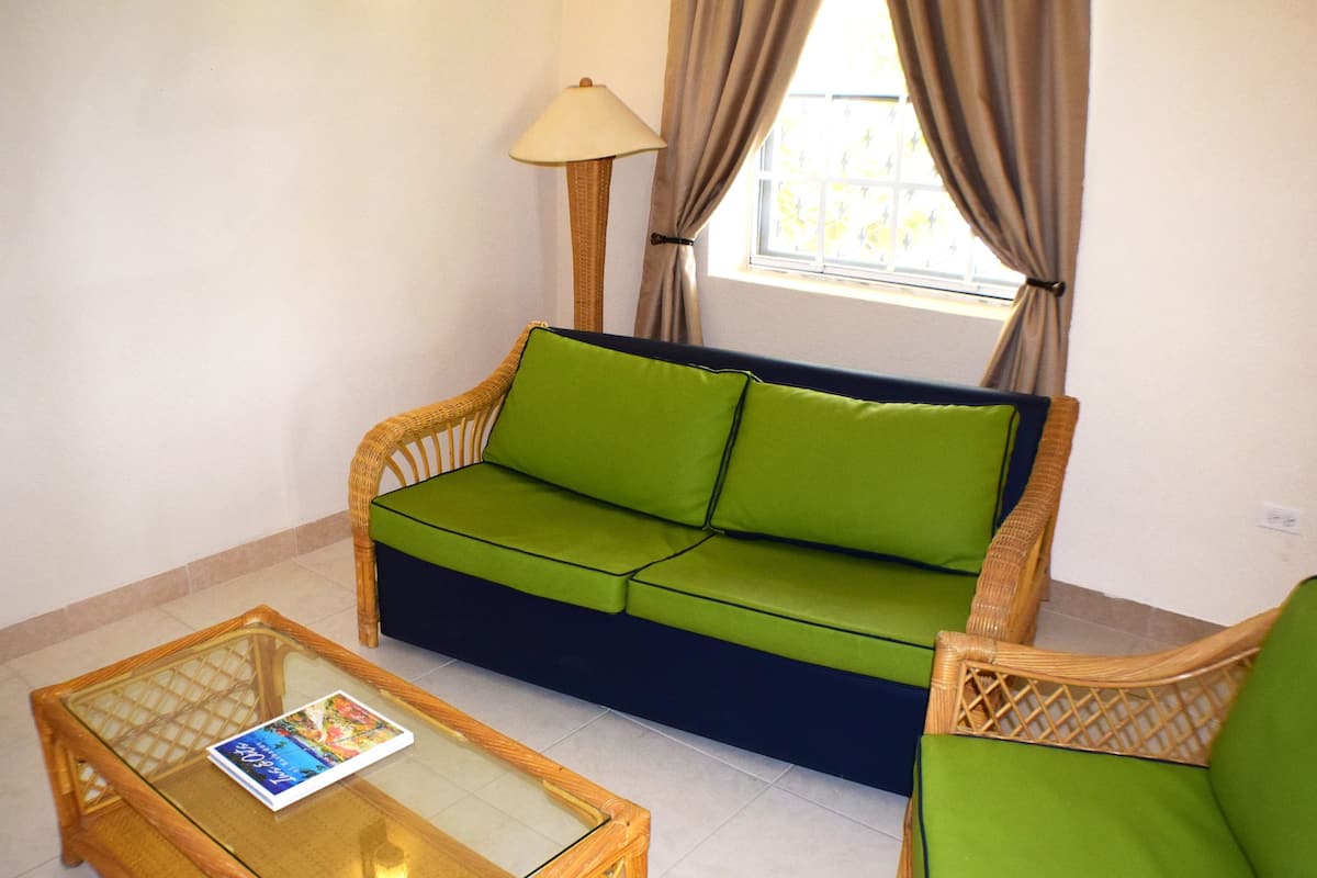Departamento, 1 habitación, frente al océano (Contemporary) | Sala de estar | Televisión de 32 pulgadas con canales por cable 