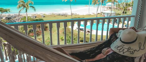 Habitación Deluxe, vistas al mar | Terraza o patio