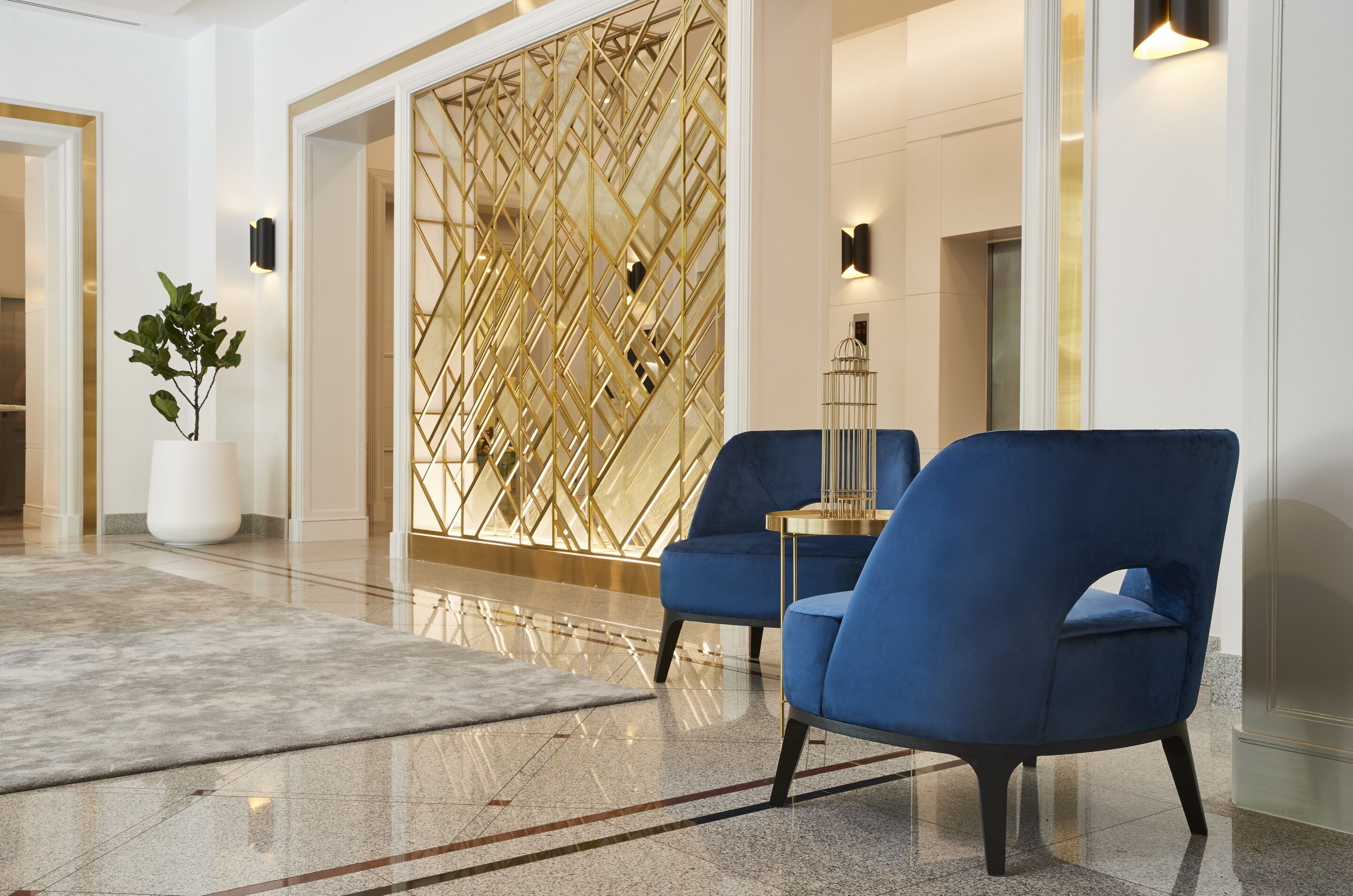 Sala de estar en el lobby