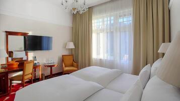 Premium bedding, minibar, in-room safe, desk
