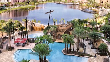 4 outdoor pools, cabanas (surcharge), sun loungers