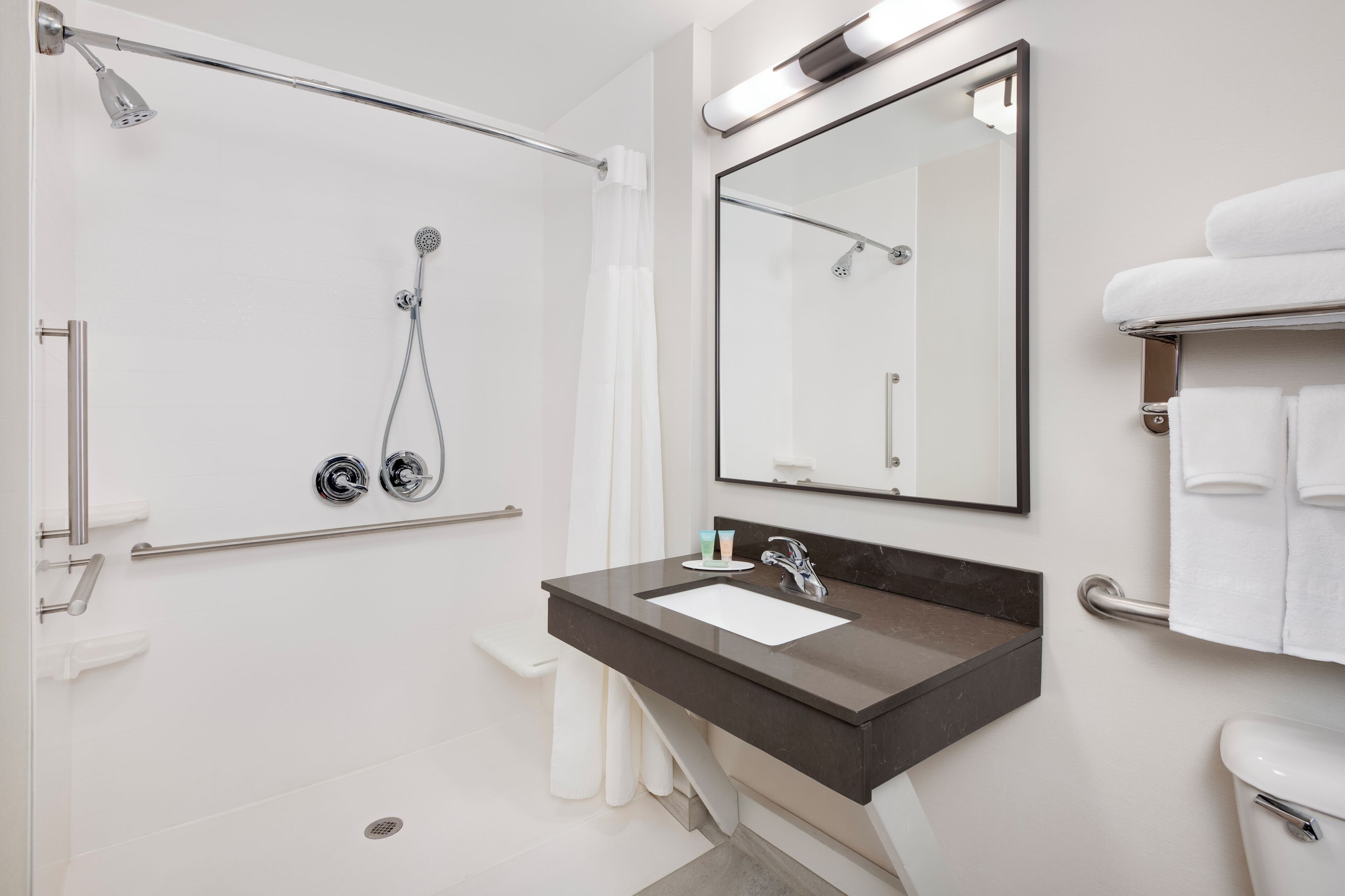 room, 1 king bed, non smoking (mobility/hearing access, roll-in shwr) | premium bedding, down duvets, memory-foam beds, individually decorated