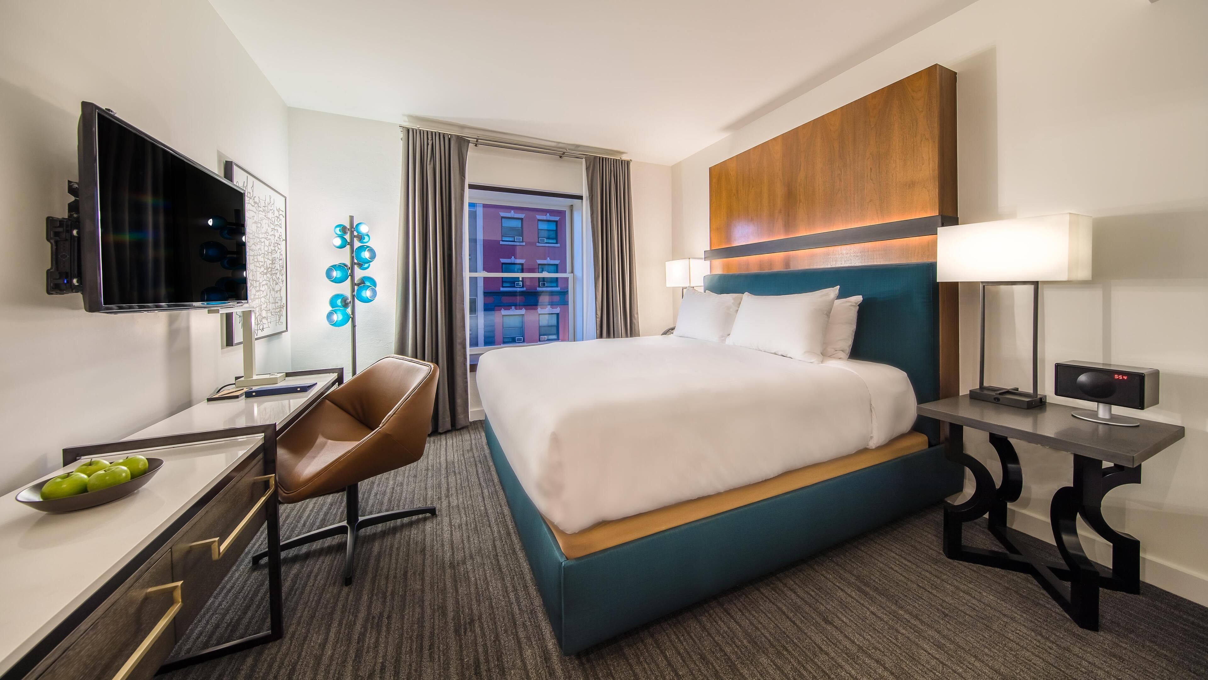 Premium bedding, in-room safe, desk, laptop workspace