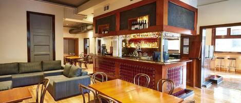 Breakfast, lunch and dinner served