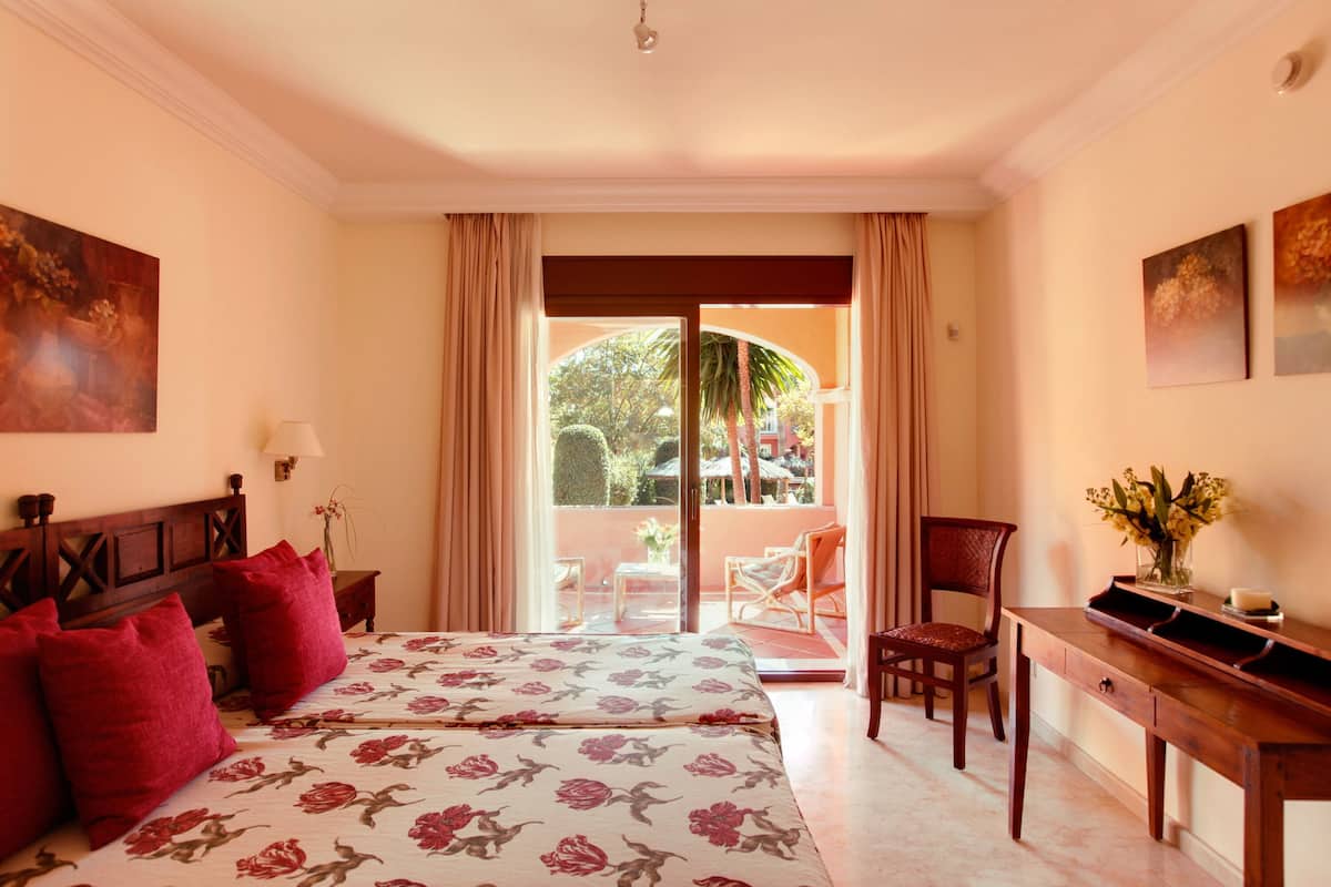 In-room safe, desk, iron/ironing board, free cribs/infant beds
