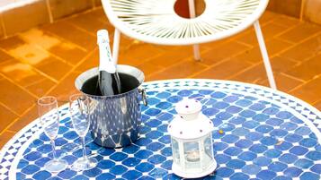 Dobbeltværelse - terrasse | Terrasse/gårdhave