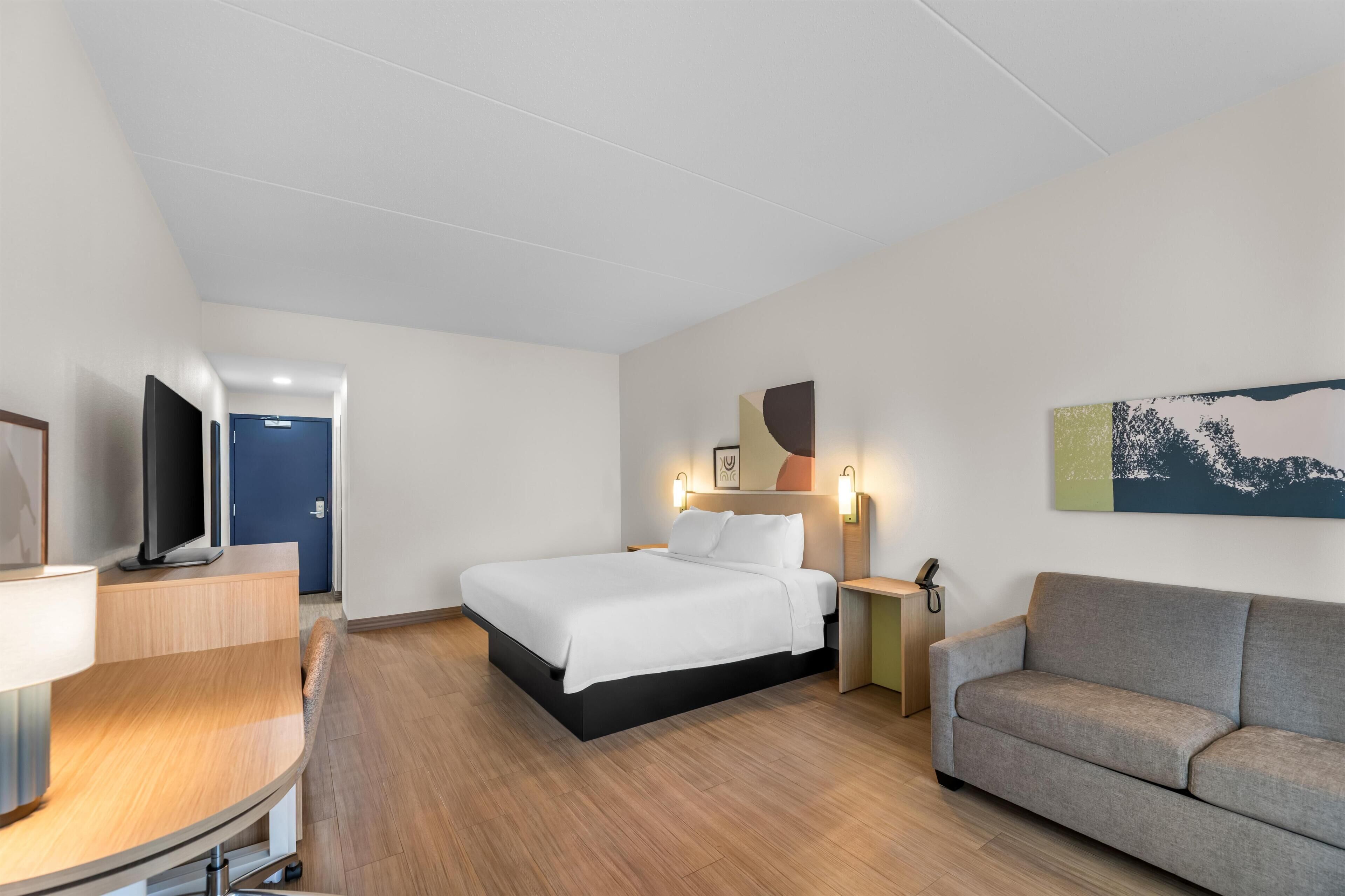 Room, 1 King Bed with Sofa bed | Living area | Plasma TV