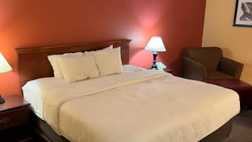 Desk, blackout drapes, iron/ironing board, free WiFi