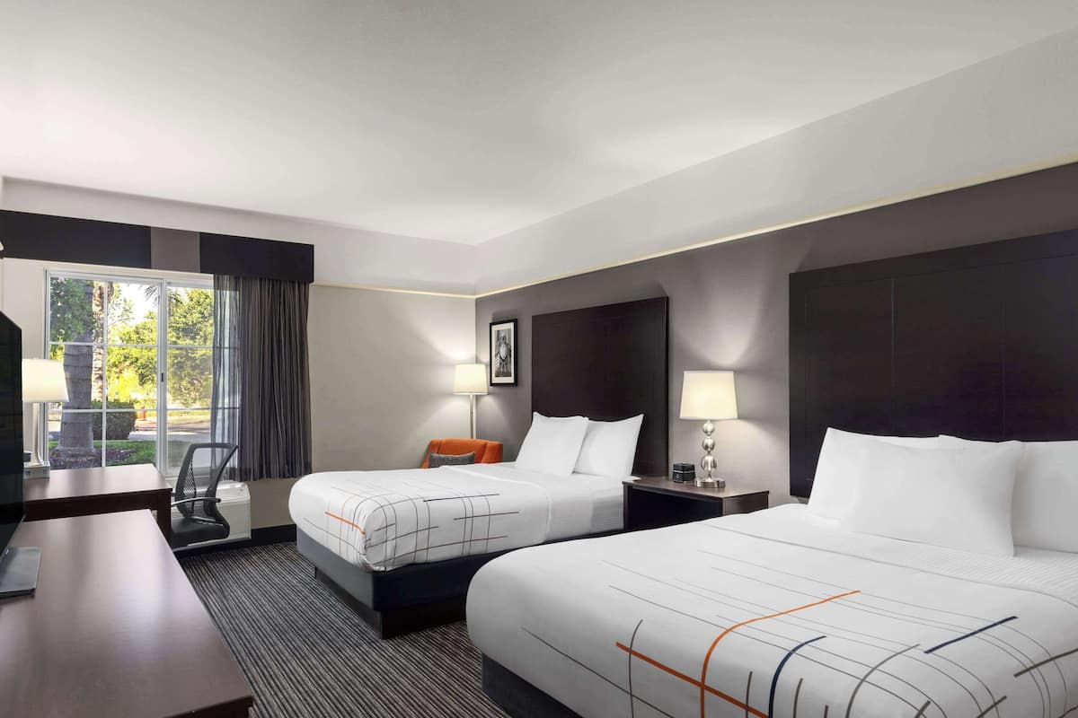 room, 2 queen beds, non smoking | premium bedding, desk, blackout curtains, iron/ironing board