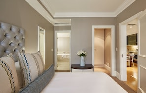 Appartement Deluxe, 2 chambres, vue ville | 1 chambre, literie de qualité supérieure, minibar
