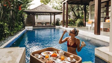 Villa, 1 Bedroom, Private Pool | Breakfast meal | Daily cooked-to-order breakfast (IDR 199000 per person)