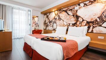 Standard Double or Twin Room | Minibar, in-room safe, desk, laptop workspace