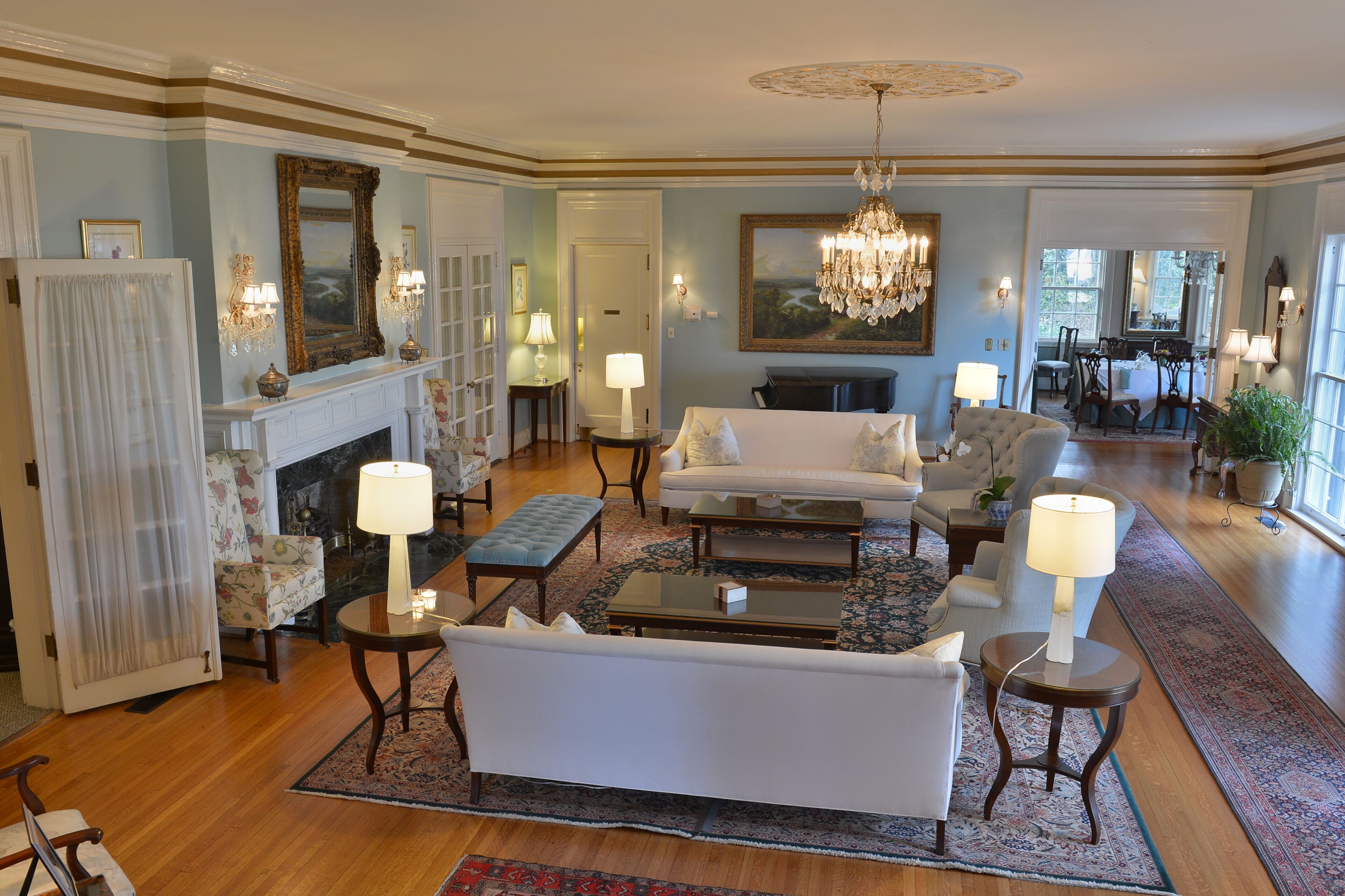 Sitteområde i lobbyen