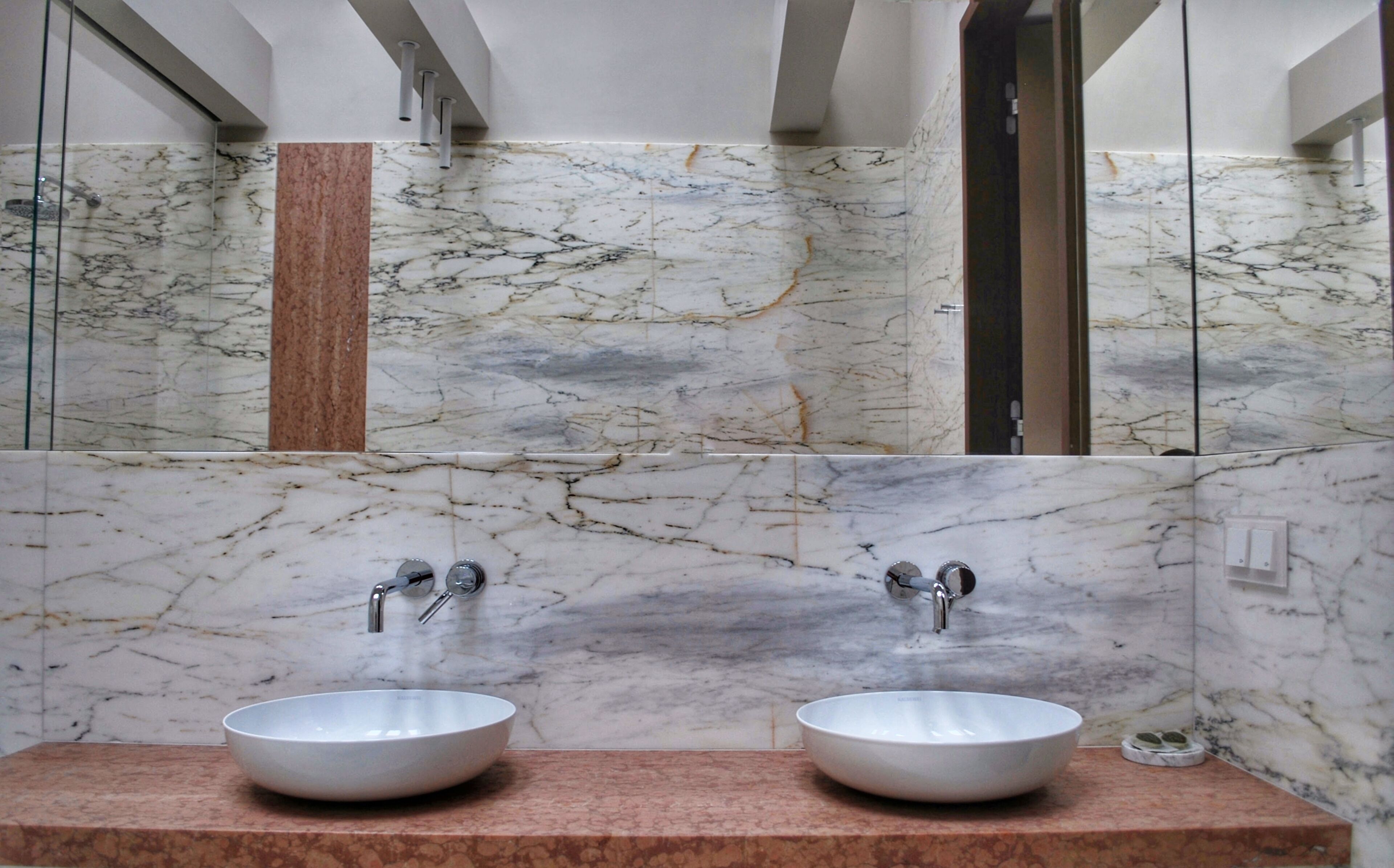 designer toiletries, hair dryer, bathrobes, slippers