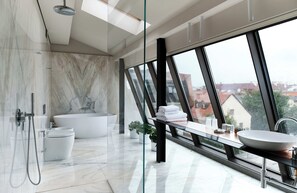 Suite | Bathroom | Designer toiletries, hair dryer, bathrobes, slippers - Hotel Pod Roza (Kraków)