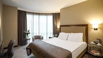 Premium bedding, minibar, in-room safe, desk